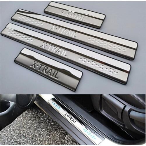 Suitable for 2014-2019 Nissan X-Trail Rogue Accessories Car Rear Guards Rear Bumper Cover Trim Stainless Steel Trunk Guard Plate