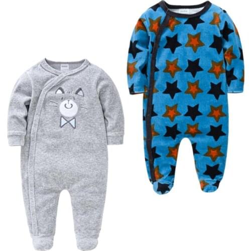 Roupas Bebe De Newborn Baby Girls Pajamas 2PCS Jumpsuit Velvet Winter Warm Infant Roupa Infantis Menino Overalls Toddler Costume
