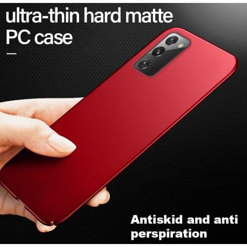 Ultra-thin Hard Matte PC Phone Case For Samsung Galaxy S21 S20 S10 E S9 S8 Note 20 10 9 8 Plus Luxury Frosted Protection Cover