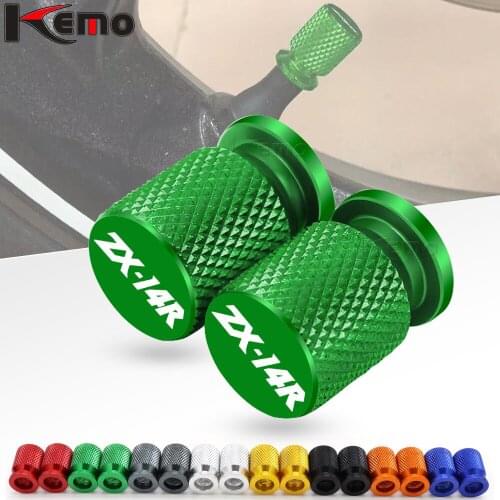 For Kawasaki ZX14R ZX 14R ZX-14R Universal Motorcycle Accessories Wheel Tire CNC Aluminum Valve Stem Caps Airtight Covers