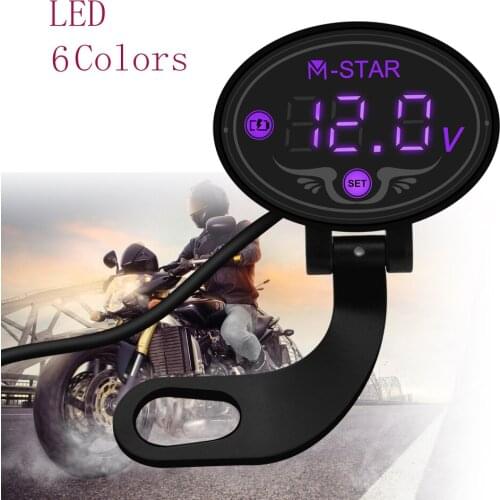 Waterproof LED Digital Voltmeter Tester DC 9V to 24V voltage Panel Meter For BMW HP2 Enduro k 1200 r K1200S K1200 S R1250GS