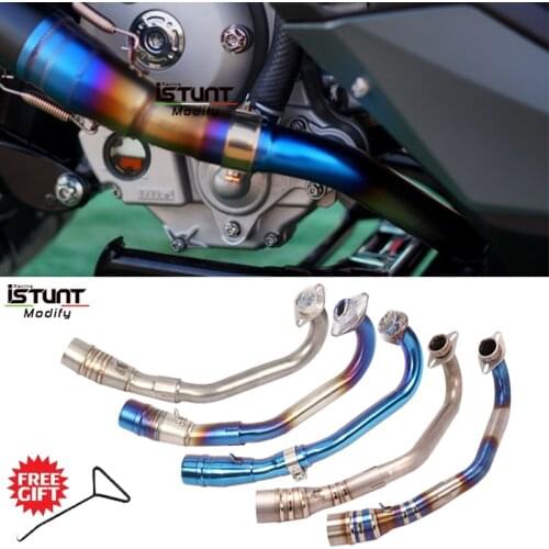 Slip On For Yamaha XMAX 250 XMAX 300 2017 - 2020 Motorcycle Scooter Exhaust Titanium alloy Front Pipe Connect 51MM Muffler
