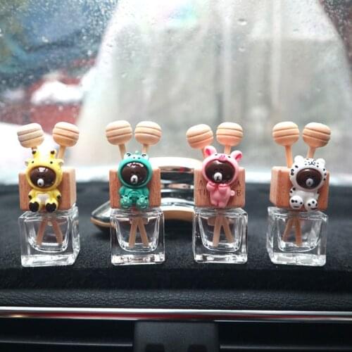 100pcs Auto Air-Outlet Perfume Bottle Clip Car Air Freshener Vent Fragrance Essential Oil Diffuser