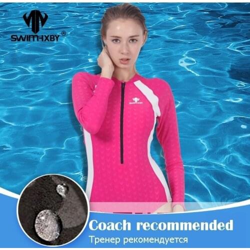 Womens Long Sleeve Zipper Racing Swimsuit Athletic One Piece Swimwear Sports Professional Swimsuit Competition Woman Plus Size