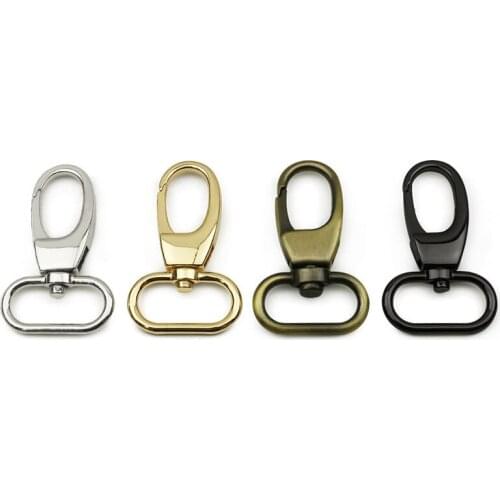 10/15/20pcs 25mm Bags Strap Metal Zinc Alloy Buckles Lobster Swivel Carabiner Snap Hook Clasp Collar KeyChain DIY Accessories