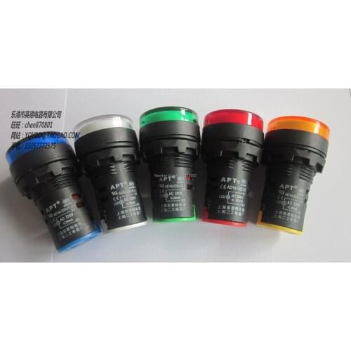 10pcs/lot Signal lamp led indicator light ad16-22ds diffrent color push button switch