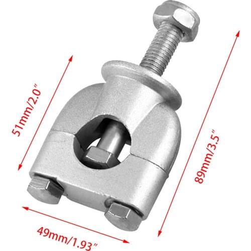 2Pack Universal Motorcycle Handlebar Risers Mount Clamps 22mm Bar Clamp Silver Durable