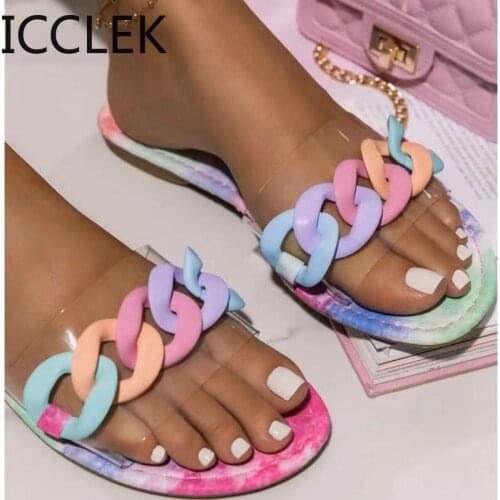 2021 Fashion Temperament Braided Charm Open-toe Flat Slippers Set Foot Vacation Beach Sandals Casual Flops Women Shoes