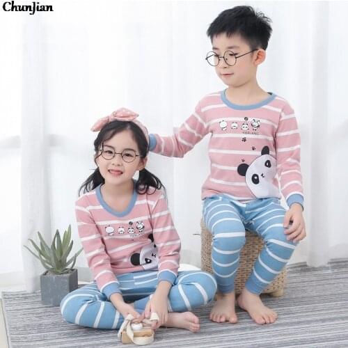 3 4 6 8 10 12 14 Years Adult Children Pajamas Kids Pyjamas Boy and Girl Panda Pajama Sets Animal Pajamas for Boy Teens Pajamas
