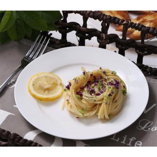 8inch, plain white bone china dinner plate, ceramc plate for dinner, porcelain cake plate dish, kitchen cooking plates, buffet