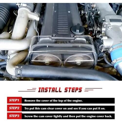 AU05 -Clear Cam Gear Timing Belt Cover Turbo Cam Pulley for Toyota Supra 1Jz Soarer Chaser Cresta Mark II 86-96 2.5L