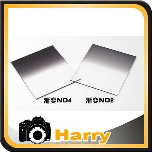 Free shipping gradient filter gray Square ND2 + ND4