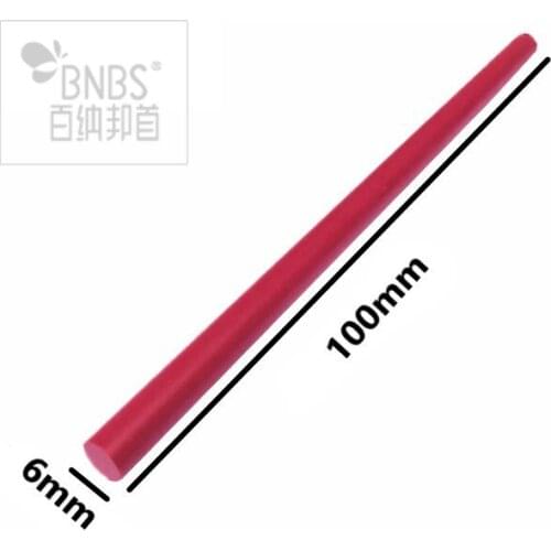 BNBS 3000#Rounded Ruby stones for knife sharpening fine grinding red color whetstone abrasive stick 100mm length 6mm diameter