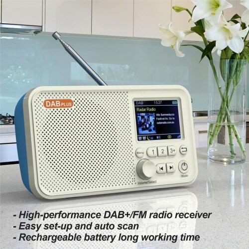 HOT SALE DAB/DAB FM Digital Radio 2.4-Inch Color LED Display Support SD Card Insertion With Bluetooth MP3 Player Dropshipping