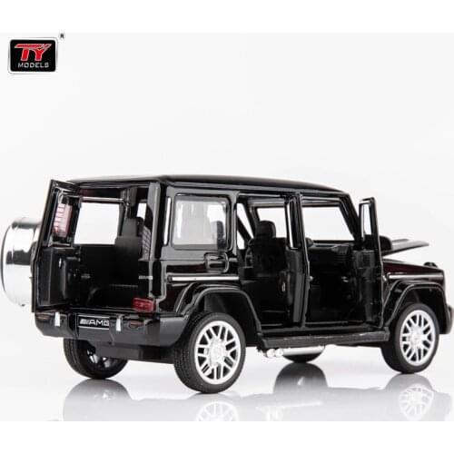 High Simulation Big Metal G63 Alloy Off-road Vehicle Model Childrens Sound And Light Pull Back Alloy Toy Car