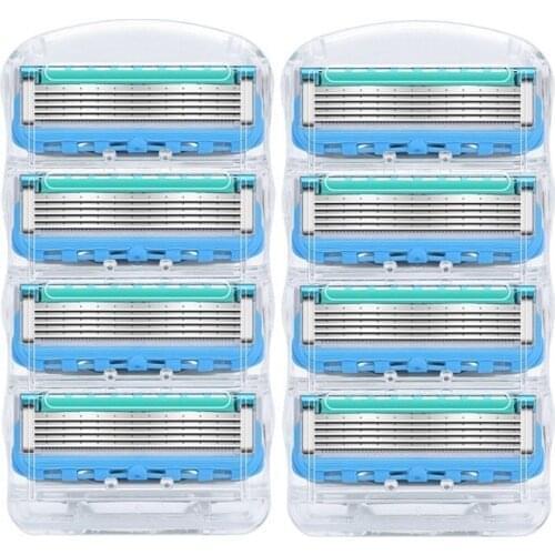8pcs/lot Razor Blade For Men Shaving Blades Safety Blades Cassette Shaver Suit For Gillettee Fusione Proglide
