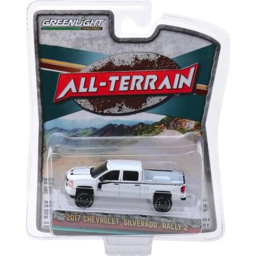 GreenLight 1:64 2017 Chevy Silverado Rally 2 Alloy model car Metal toys for childen kids diecast gift