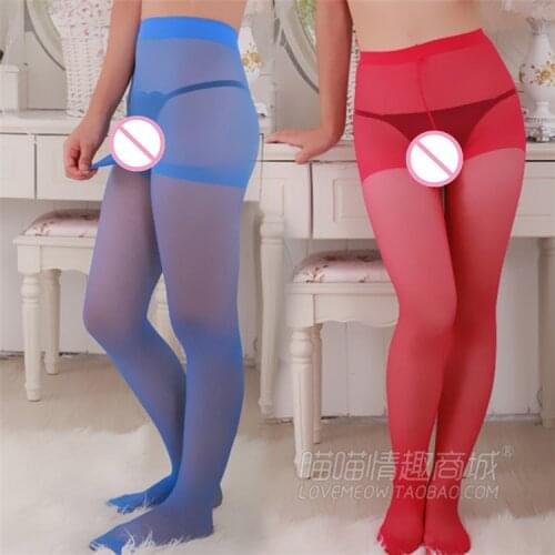 Men pantyhose stockings sexy lingerie mens ultra elastic Core-spun Yarn pantyhose With Penis Sheath