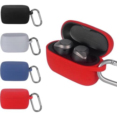 Soft Silicone Storage Case Anti-Scratch Earphone Case Shockproof Protective Headphones for Elite Active 75t Headset