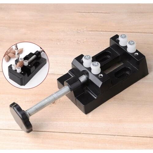 Table Vise Flat Jaw Clamp Bench Vice Pliers Electric Grinder Jig Bed High Quality Aluminum Alloy Black Securing Clip