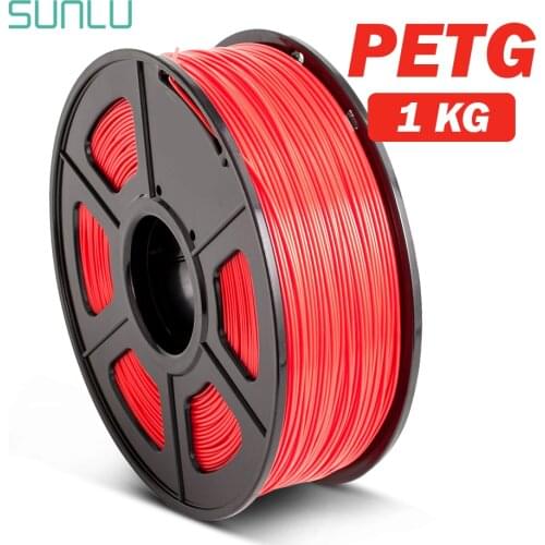 SUNLU PETG Filament 1.75mm For 3D Printer PETG 3D Filament 1KG with Spool Good Toughness 3D Printing Materials