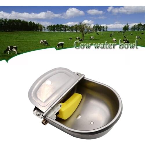 1pcs Livestock Cow Horse New Automatic Water Bowls Stainless Steel Drinking Bowl Float Outlet For Cattle Dog Sheep Pig Feeder