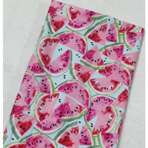 Brand New Fresh watermelon in Summer Printed Cotton Fabric ZB2 Xmas Fabric Patchwork for Cloth Dress Party Home Decor