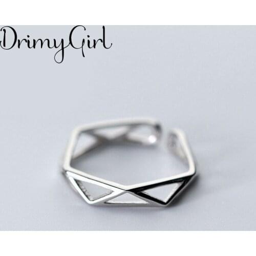 Charming Boho Hexagon Rings For Women Vintage Finger Ring 2021 Knuckle Female Fashion Jewelry Wedding Gifts