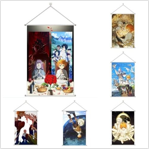 The Promised Neverland Emma Norman Ray Alloy Fabric Wall Poster Scroll