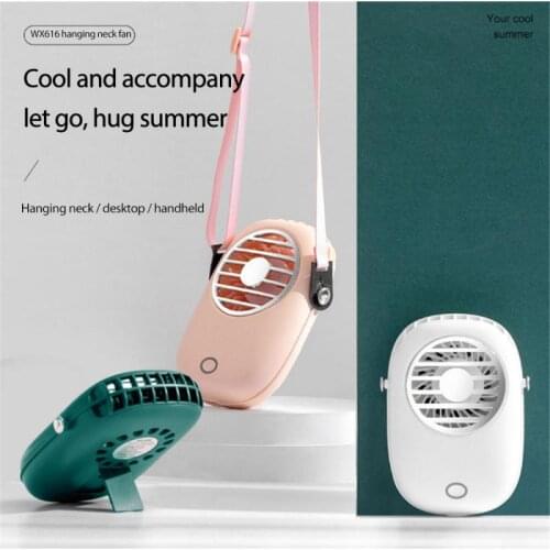 Hanging Neck Fan Usb Rechargeable Electric Fan Portable Handheld Sports Outdoor Summer Cooling Electric Fan