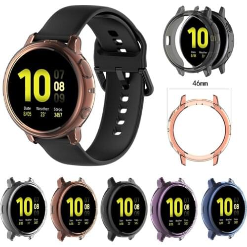Transparent Soft TPU Silicone Protective Case for Samsung Galaxy Watch Active 2 40mm/44mm Protector Cover Frame Accessories