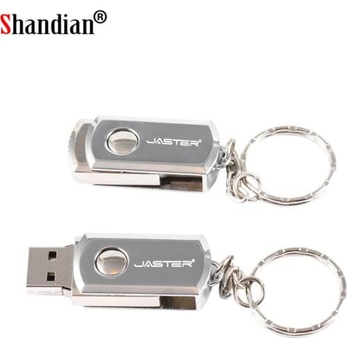 SHANDIAN USB 2.0 Stainless Steel USB Flash Drive Pen Drive 64GB 32GB 16GB 8GB 4GB Memory Stick U Disk free shipping
