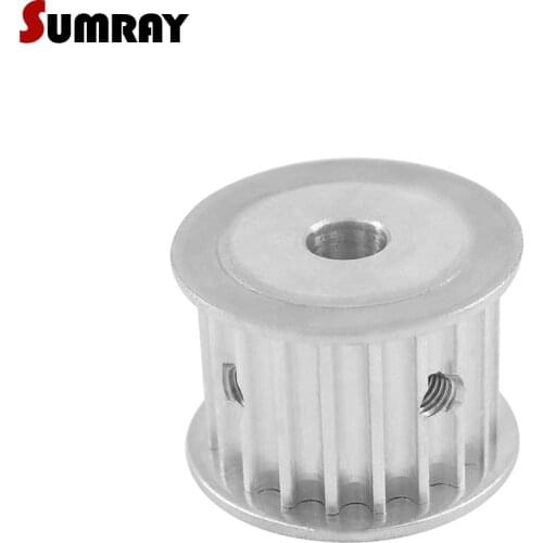 SUMRAY 5M 20T Timing Pulley 21mm Belt Width Timing Gear Pulley 5/6/6.35/7/8/10/12/12.7/14/15/16/mm Inner Bore for CNC Machine