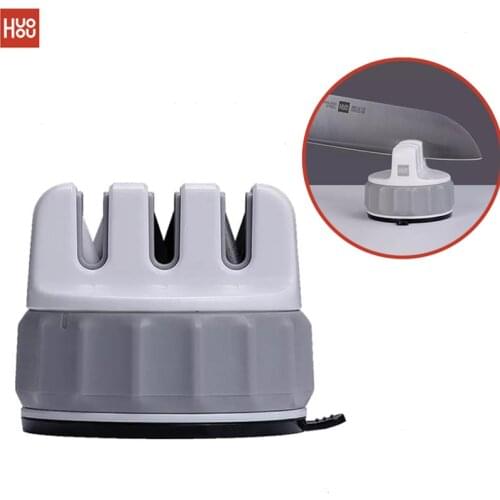 Hot HUOHOU Fixable Sharpen Stone Trible Wheel Whetstone Sharpeners Sharpening Tool Grindstone for xiaomi Mi Mijia home