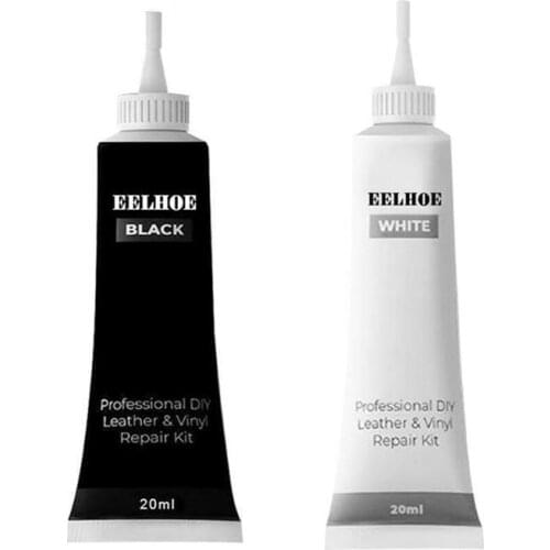 20ml Car Reconditioning Cream Black White Leather And Vinyl Repair Kit - Furniture Couch Car Seats Sofa Coats Holes Repair Cream