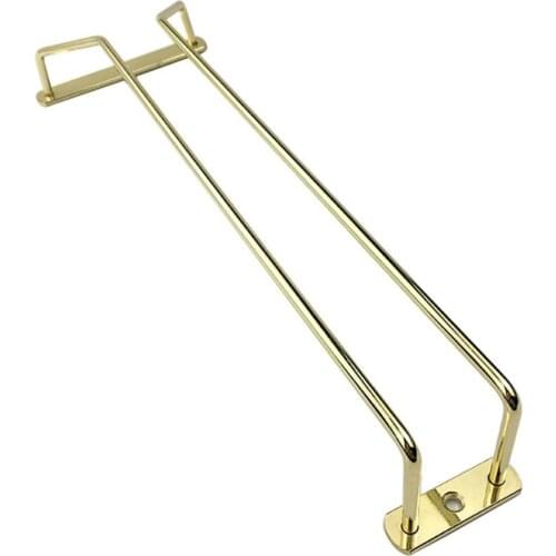 Stainless Steel Golden Wine Holder Fashion Home Wine Glass Rack Stemware Holder Under Cabinet Chrome Home Bar Pub 27/35/55cm