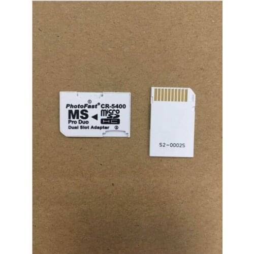 100pcs/lot cr-5400 cr5400 for psp tf sd card to ms pro duo memory card slot adaptor