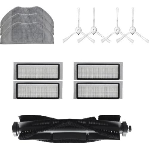 12Pcs Roller Brush Hepa Filter Mop Cloth Replacement for 360 S5 S7 Vacuum Cleaner Parts Accessories Filter Side Brush