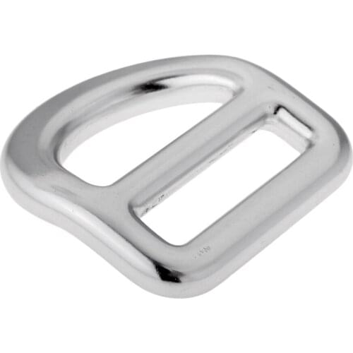 23KN Rock Climbing Safety Harness Slotted Bent D For Webbing Belt