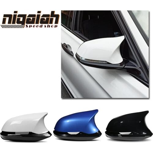 3D Replacement 6pcs car styling Glossy Black ABS rear view side mirror cover for BMW F20 F21 F22 F23 F30 F31 F32 M3 M4 look