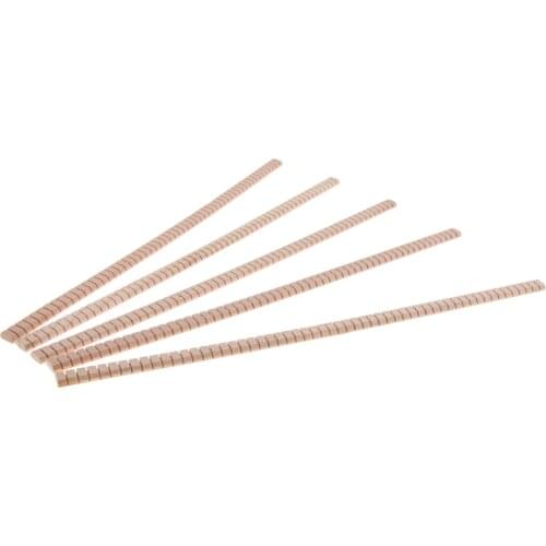 5pcs Spruce Guitar Purfling Strip Edge Inlay, Replacement Parts for Uke Mini Hawaii Guitar