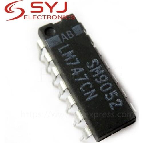 5pcs/lot LM747CN LM747 DIP-14 In Stock