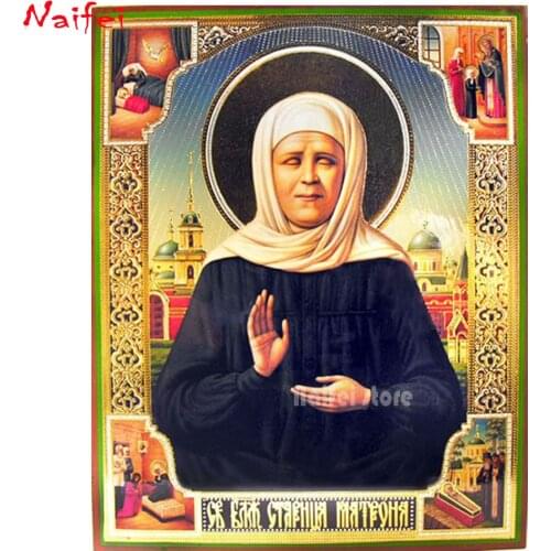 Saint Matrona the Blind of Moscow Diamond Painting Full Square/Round 5d diamond Embroidery Mosaic Religion Icon Handmade Gift