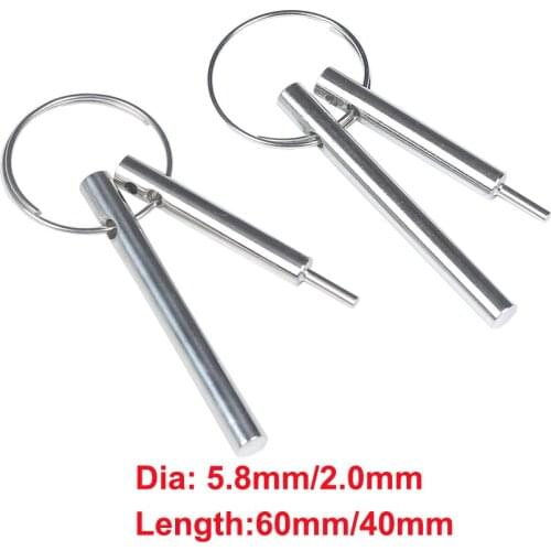 2PCS 5.8mm MIZUGIWA Marine Grade 316 Stainless Steel Quick Release Ball Pin for Boat Bimini Top Deck Hinge Marine Hardware