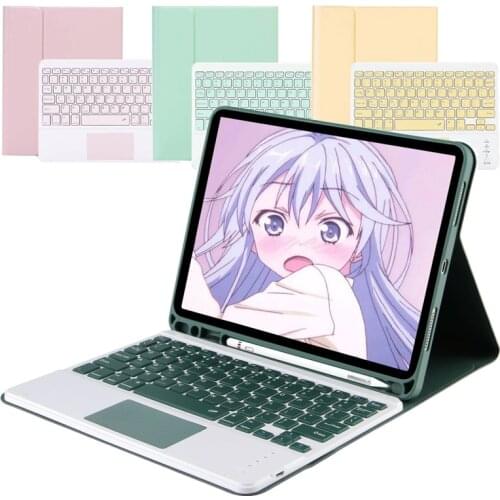 Case and Touch Pad Keyboard for IPad Pro 10.5 Air 10.5 10.2 7th 8th Gen Smart Case for Ipad Air 1 2 9.7 Air 4 10.9 Pro 11 12.9