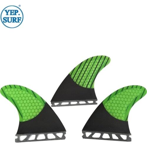 Wakeboard Single Tabs L Surfboard Fin Fiberglass Honeycomb L Fins Carbon Fiber Green Fins in Surfing New Design