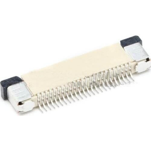 Free shipping 20pc FFC/FPC 24P 0.5mm Pitch Cable socke Flat Connector Top Contact 24PIN