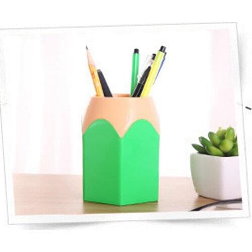 Creative Pen Vase Pencil Pot Makeup Brush Holder Stationery Desk Tidy Plastic Desk Organizer Container School Office Supplies