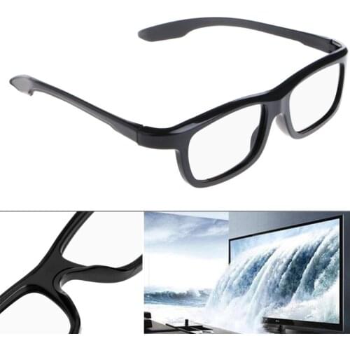 Circular Polarized Passive 3D Stereo Glasses Black RD3 For TV Real D 3D Cinemas