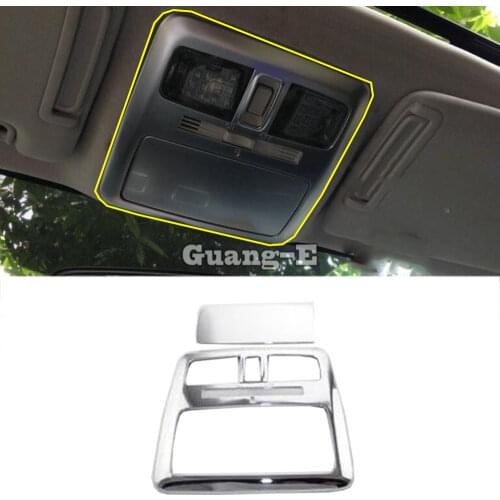 For Subaru Forester 2013 2014 2015 2016 2017 2018 Cover Stick ABS Chrome Front Head Read Reading Switch Light Lamp Frame Trim
